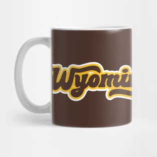 Retro Wyoming Script Mug